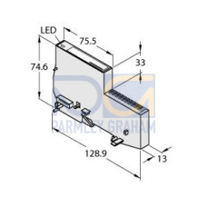 BL20 Economy Module, 8 Digital Outputs, PNP, 0.5 A, With Extended Temperature Ra