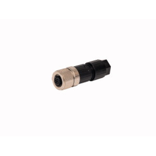 Field-Wireable Connector, Female Connector M12&nbsp;&times;&nbsp;1, Straight