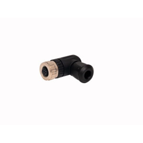 Field-Wireable Connector, Female Connector M12&nbsp;&times;&nbsp;1, Angled