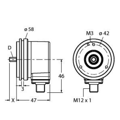 Incremental Encoder, Efficiency Line, Operating voltage 530 VDC, Resolution