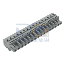 1-conductor female connector, CAGE CLAMP&reg;, 2.5 mm&sup2;, gray