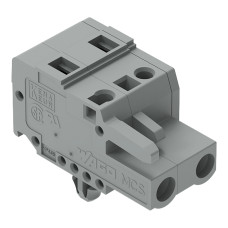 1-conductor female connector, CAGE CLAMP&reg;, 2.5 mm&sup2;, gray