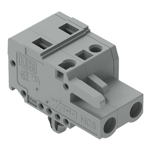 1-conductor female connector, CAGE CLAMP&reg;, 2.5 mm&sup2;, gray