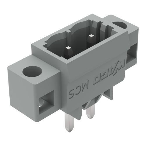 THT male header, 1.2 x 1.2 mm solder pin, straight, gray