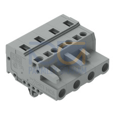 1-conductor female connector, CAGE CLAMP&reg;, 2.5 mm&sup2;, gray