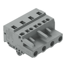 1-conductor female connector, CAGE CLAMP&reg;, 2.5 mm&sup2;, gray