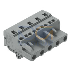 1-conductor female connector, CAGE CLAMP&reg;, 2.5 mm&sup2;, gray
