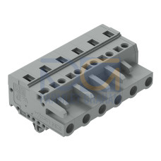 1-conductor female connector, CAGE CLAMP&reg;, 2.5 mm&sup2;, gray