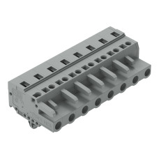 1-conductor female connector, CAGE CLAMP&reg;, 2.5 mm&sup2;, gray