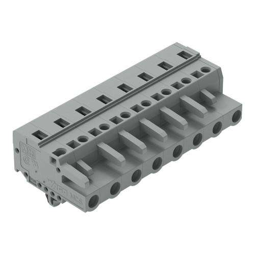 1-conductor female connector, CAGE CLAMP&reg;, 2.5 mm&sup2;, gray