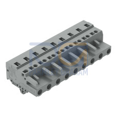 1-conductor female connector, CAGE CLAMP&reg;, 2.5 mm&sup2;, gray