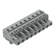 1-conductor female connector, CAGE CLAMP&reg;, 2.5 mm&sup2;, gray