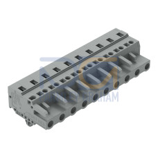 1-conductor female connector, CAGE CLAMP&reg;, 2.5 mm&sup2;, gray