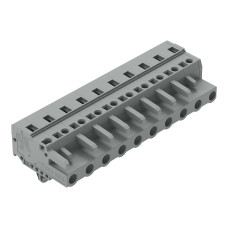 1-conductor female connector, CAGE CLAMP&reg;, 2.5 mm&sup2;, gray