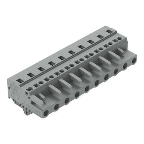 1-conductor female connector, CAGE CLAMP&reg;, 2.5 mm&sup2;, gray