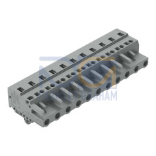 1-conductor female connector, CAGE CLAMP&reg;, 2.5 mm&sup2;, gray