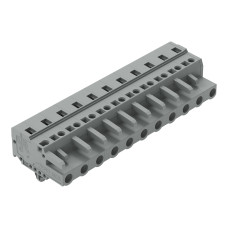 1-conductor female connector, CAGE CLAMP&reg;, 2.5 mm&sup2;, gray