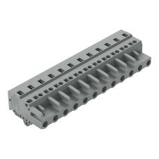 1-conductor female connector, CAGE CLAMP&reg;, 2.5 mm&sup2;, gray