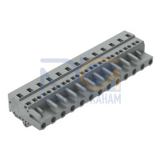 1-conductor female connector, CAGE CLAMP&reg;, 2.5 mm&sup2;, gray