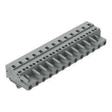 1-conductor female connector, CAGE CLAMP&reg;, 2.5 mm&sup2;, gray