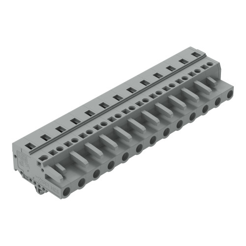1-conductor female connector, CAGE CLAMP&reg;, 2.5 mm&sup2;, gray