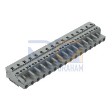1-conductor female connector, CAGE CLAMP&reg;, 2.5 mm&sup2;, gray