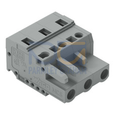 1-conductor female connector, CAGE CLAMP&reg;, 2.5 mm&sup2;, gray