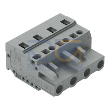 1-conductor female connector, CAGE CLAMP&reg;, 2.5 mm&sup2;, gray