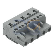 1-conductor female connector, CAGE CLAMP&reg;, 2.5 mm&sup2;, gray