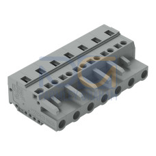 1-conductor female connector, CAGE CLAMP&reg;, 2.5 mm&sup2;, gray