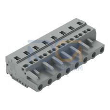 1-conductor female connector, CAGE CLAMP&reg;, 2.5 mm&sup2;, gray