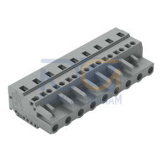 1-conductor female connector, CAGE CLAMP&reg;, 2.5 mm&sup2;, gray