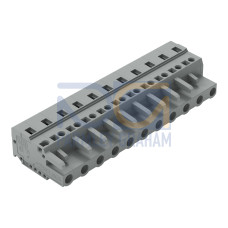 1-conductor female connector, CAGE CLAMP&reg;, 2.5 mm&sup2;, gray