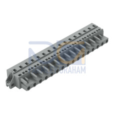 1-conductor female connector, CAGE CLAMP&reg;, 2.5 mm&sup2;, gray