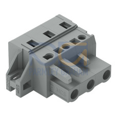1-conductor female connector, CAGE CLAMP&reg;, 2.5 mm&sup2;, gray