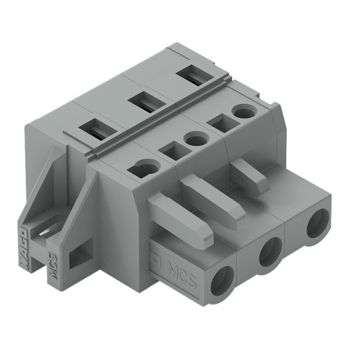 1-conductor female connector, CAGE CLAMP&reg;, 2.5 mm&sup2;, gray