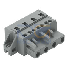 1-conductor female connector, CAGE CLAMP&reg;, 2.5 mm&sup2;, gray