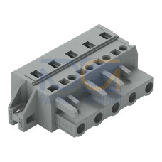 1-conductor female connector, CAGE CLAMP&reg;, 2.5 mm&sup2;, gray