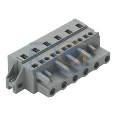 1-conductor female connector, CAGE CLAMP&reg;, 2.5 mm&sup2;, gray