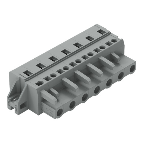 1-conductor female connector, CAGE CLAMP&reg;, 2.5 mm&sup2;, gray