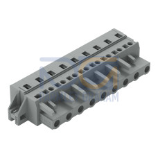 1-conductor female connector, CAGE CLAMP&reg;, 2.5 mm&sup2;, gray