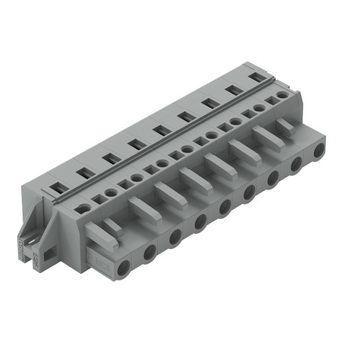 1-conductor female connector, CAGE CLAMP&reg;, 2.5 mm&sup2;, gray