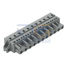 1-conductor female connector, CAGE CLAMP&reg;, 2.5 mm&sup2;, gray