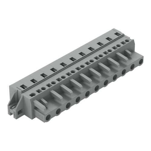 1-conductor female connector, CAGE CLAMP&reg;, 2.5 mm&sup2;, gray