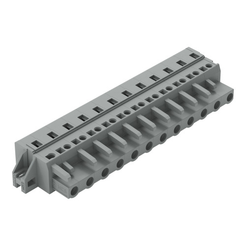 1-conductor female connector, CAGE CLAMP&reg;, 2.5 mm&sup2;, gray