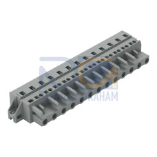 1-conductor female connector, CAGE CLAMP&reg;, 2.5 mm&sup2;, gray