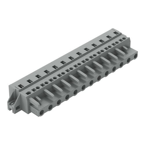 1-conductor female connector, CAGE CLAMP&reg;, 2.5 mm&sup2;, gray