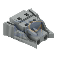 1-conductor female connector, CAGE CLAMP&reg;, 2.5 mm&sup2;, gray