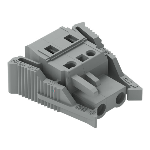 1-conductor female connector, CAGE CLAMP&reg;, 2.5 mm&sup2;, gray
