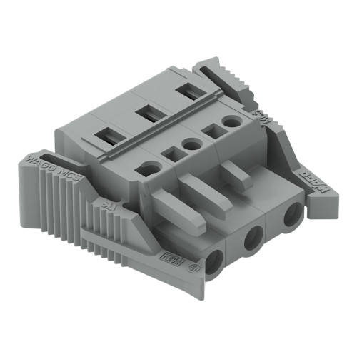 1-conductor female connector, CAGE CLAMP&reg;, 2.5 mm&sup2;, gray